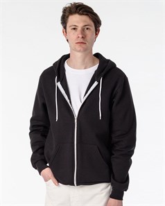 Los Angeles Apparel F97 USA-Made Flex Fleece Full-Zip Hooded Sweatshirt