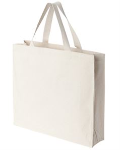 Liberty Bags 8501 12 Ounce Gusseted Canvas Tote