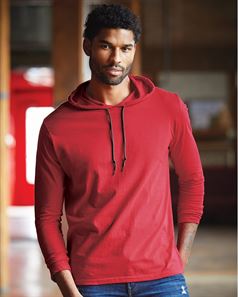 Anvil by Gildan 987 Lightweight Long Sleeve Hooded T-Shirt