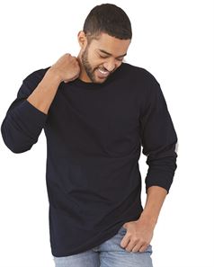 Bayside 8100 USA-Made Long Sleeve T-Shirt with a Pockets