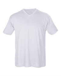 Tultex 206 Unisex Fine Jersey V-Neck T-Shirt