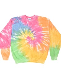 Colortone 8100 Tie-Dyed Fleece Crewneck Sweatshirt