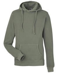 J. America 8730 Pigment-Dyed Fleece Hooded Sweatshirt