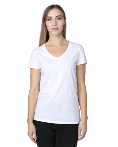 preview image of Threadfast Apparel 200RV Ladies' Ultimate CVC V-Neck T-Shirt