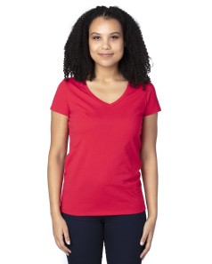 preview image of Threadfast Apparel 200RV Ladies' Ultimate CVC V-Neck T-Shirt