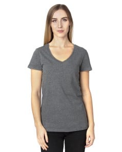 preview image of Threadfast Apparel 200RV Ladies' Ultimate CVC V-Neck T-Shirt