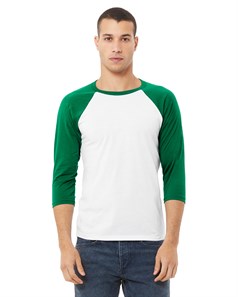 preview image of Bella + Canvas 3200 Unisex Three-Quarter Sleeve Baseball T-Shirt