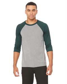 preview image of Bella + Canvas 3200 Unisex Three-Quarter Sleeve Baseball T-Shirt