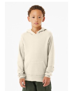 preview image of Bella + Canvas 3719Y Youth Sponge Fleece Hooded Sweatshirt