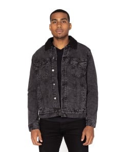 preview image of Threadfast Apparel 372J Unisex Sherpa-Lined Denim Jacket