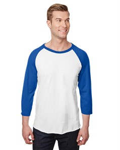 preview image of Jerzees 560RR Premium Blend Ringspun Three-Quarter Sleeve Raglan Baseball T-Shirt