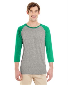 preview image of Jerzees 601RR Dri-Power Active Triblend Baseball Raglan T-Shirt
