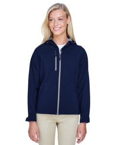 preview image of North End 78166 Ladies' Prospect Two-Layer Fleece Bonded Soft Shell Hooded Jacket