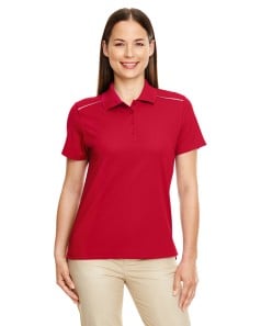 preview image of CORE365 78181R Ladies' Radiant Performance Pique Polo with Reflective Piping