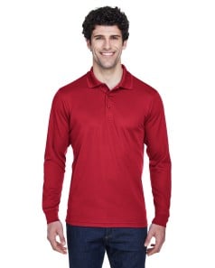 preview image of CORE365 88192 Men's Pinnacle Performance Long-Sleeve Pique Polo