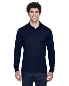 preview image of CORE365 88192T Men's Tall Pinnacle Performance Long-Sleeve Pique Polo