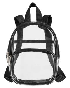 preview image of BAGedge BE268 Unisex Clear PVC Mini Backpack