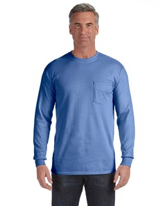 preview image of Comfort Colors 4410 Garment Dyed Heavyweight Ringspun Long Sleeve Pocket T-Shirt