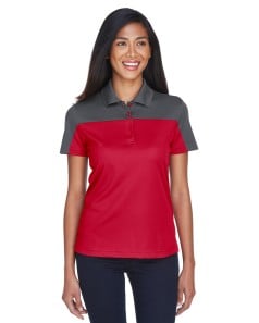 preview image of CORE365 CE101W Ladies' Balance Colorblock Performance Pique Polo