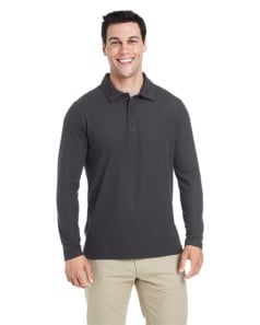 preview image of CORE365 CE112L Men's Fusion ChromaSoft Long-Sleeve Pique Polo