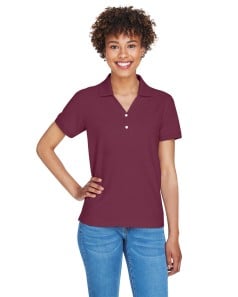 preview image of Devon & Jones D100W Ladies' Pima Pique Y-Collar Polo