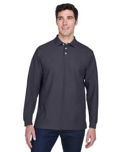 preview image of Devon & Jones D110 Men's Pima Pique Long-Sleeve Polo