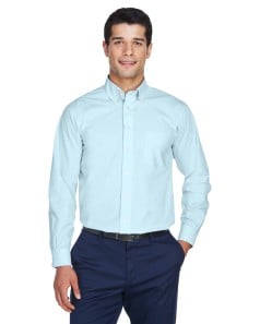 preview image of Devon & Jones D620 Men's Crown Collection® Solid Broadcloth Woven Shirt