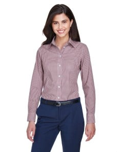 preview image of Devon & Jones D640W Ladies' Ladies' Crown Collection® Gingham Check Woven Shirt