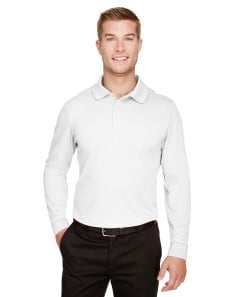 preview image of Devon & Jones DG20L CrownLux Performance® Men's Plaited Long Sleeve Polo