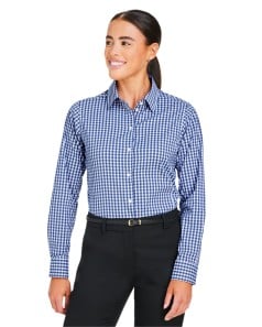 preview image of Devon & Jones DG536W Crownlux Performance® Ladies' Gingham Shirt