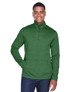 preview image of Devon & Jones DG798 Men's Newbury Melange Fleece Quarter-Zip