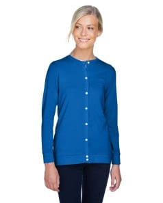 preview image of Devon & Jones DP181W Ladies' Perfect Fit Ribbon Cardigan