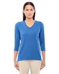 preview image of Devon & Jones DP184W Ladies' Perfect Fit Bracelet-Length V-Neck Top