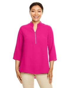 preview image of Devon & Jones DP611W Ladies' Perfect Fit  3/4-Sleeve Crepe Tunic