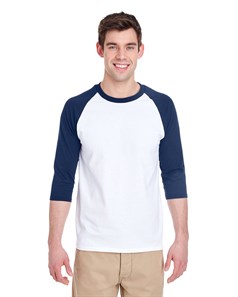 Heavy Cotton Three-Quarter Raglan Sleeve Baseball T-Shirt