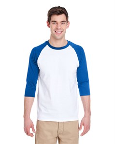 preview image of Gildan 5700 Heavy Cotton Three-Quarter Raglan Sleeve Baseball T-Shirt