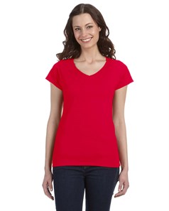 preview image of Gildan 64V00L Softstyle Women's V-Neck T-Shirt