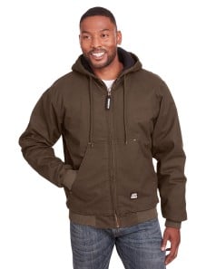 preview image of Berne HJ375 Men's Highland Washed Cotton Duck Hooded Jacket