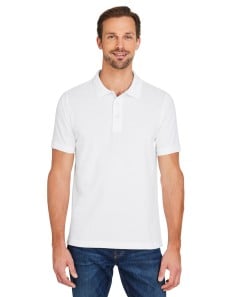 preview image of Harriton M205 Men's Valiant Cotton Snag Protect Polo