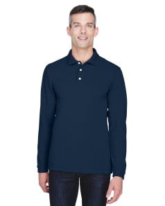 preview image of Harriton M265L Men's 5.6 oz. Easy Blend Long-Sleeve Polo