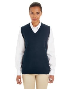 preview image of Harriton M415W Ladies' Pilbloc V-Neck Sweater Vest