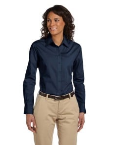 preview image of Harriton M510W Ladies' 3.1 oz. Essential Poplin