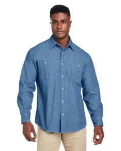 preview image of Harriton M540 Men's Denim Shirt-Jacket