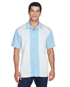 preview image of Harriton M575 Men's Two-Tone Camp Shirt