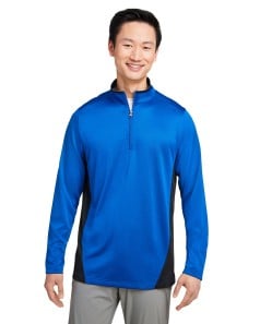 preview image of Harriton M786 Men's Flash Snag Protection Plus IL Colorblock Quarter-Zip