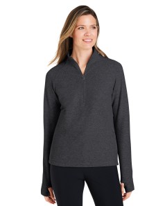 preview image of North End NE725W Ladies' Spirit Textured Quarter-Zip