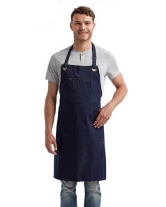 preview image of Artisan Collection by Reprime RP121 Unisex  Barley  Contrast Stitch Recycled Bib Apron