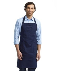 Artisan Collection by Reprime RP132 Unisex Cotton Chino Bib Apron