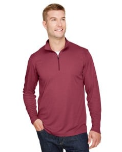 preview image of Team 365 TT31H Men's Zone Sonic Heather Performance Quarter-Zip
