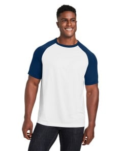 preview image of Team 365 TT62 Unisex Zone Colorblock Raglan T-Shirt